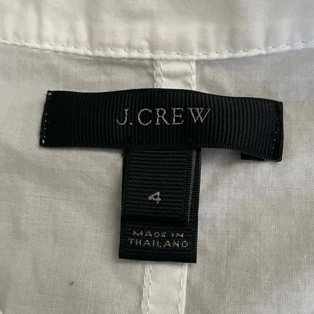 J. Crew Crisp White‎ Tunic Top